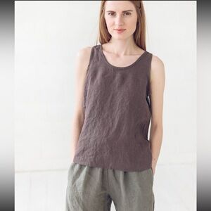 Old Linen Mill Grey Tank Top